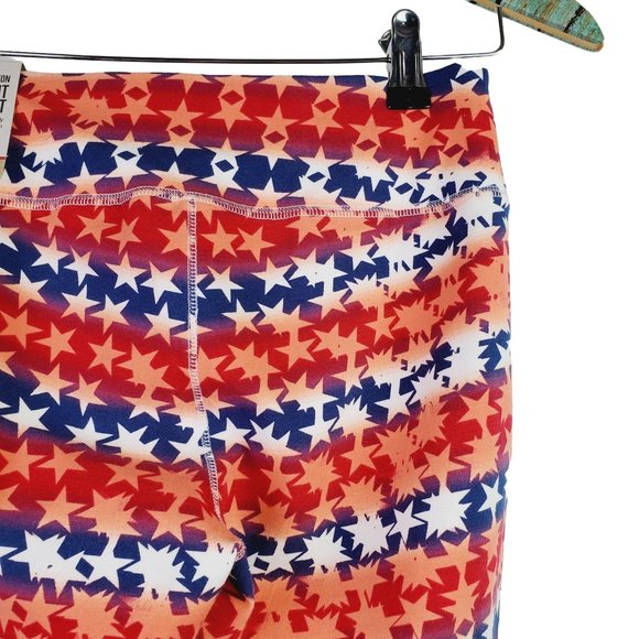 Reebok Sport Capri Cotton Stretch All-over-print Stars Leggings, Sz S, NWT - Picture 4 of 8